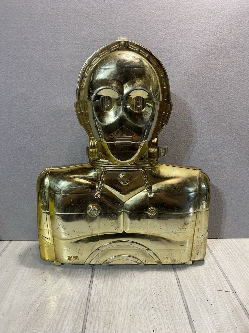 C-3PO Gold Action Figure Storage Case Star Wars 1983 Kenner CPG Products